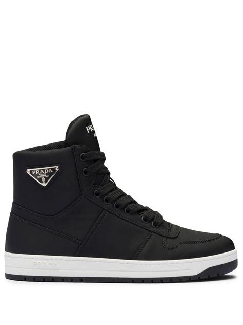 prada nylon high top sneakers